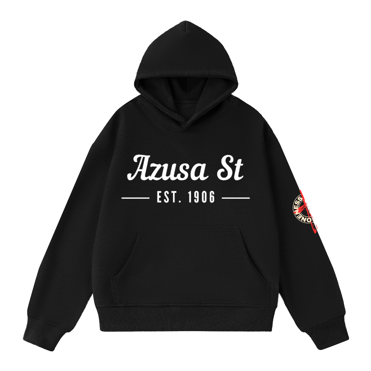 Azusa Street/ Oversize Cropped Hoodie
