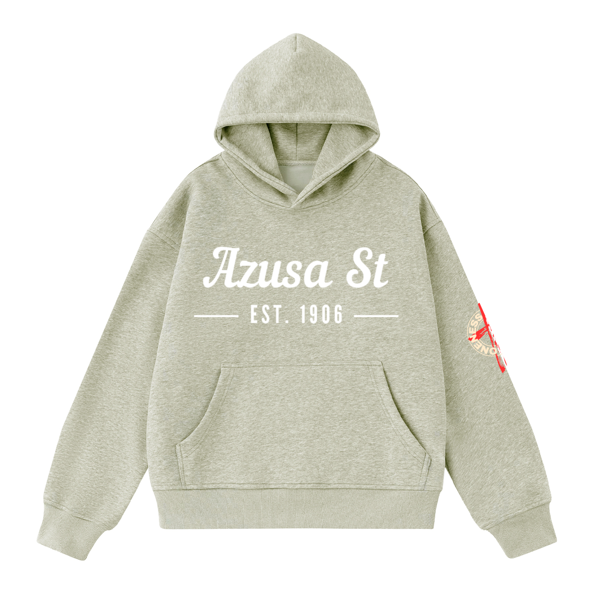 Azusa Street/ Oversize Cropped Hoodie