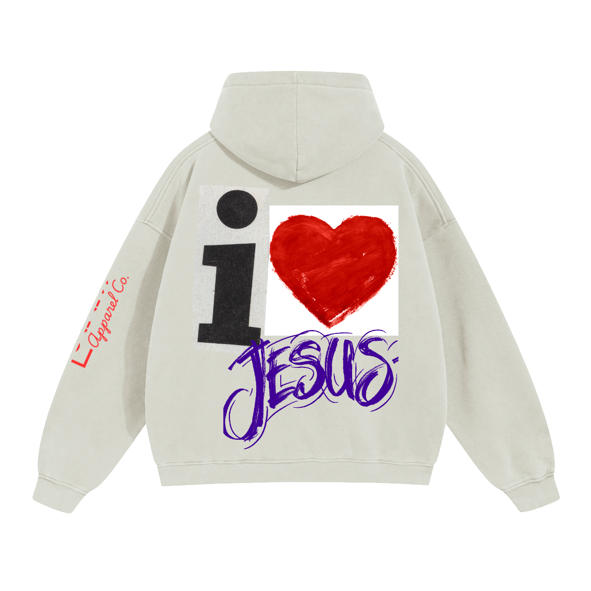 I Love Jesus/ Oversize Boxy Hoodie