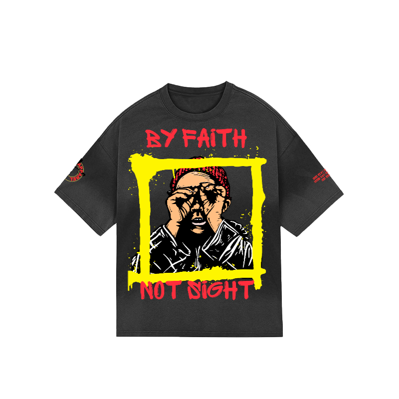By Faith Not Sight/ Tie Dye Loose T-shirt