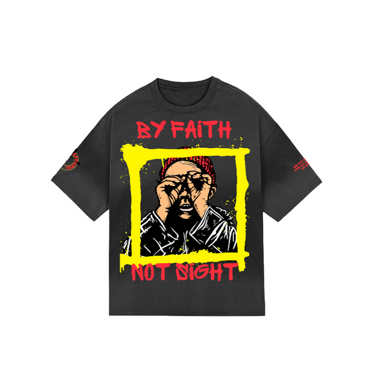 By Faith Not Sight/ Tie Dye Loose T-shirt