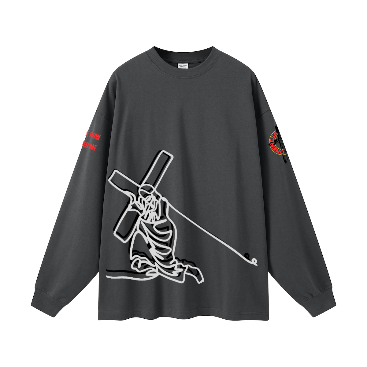 Jesus and the cross l/s