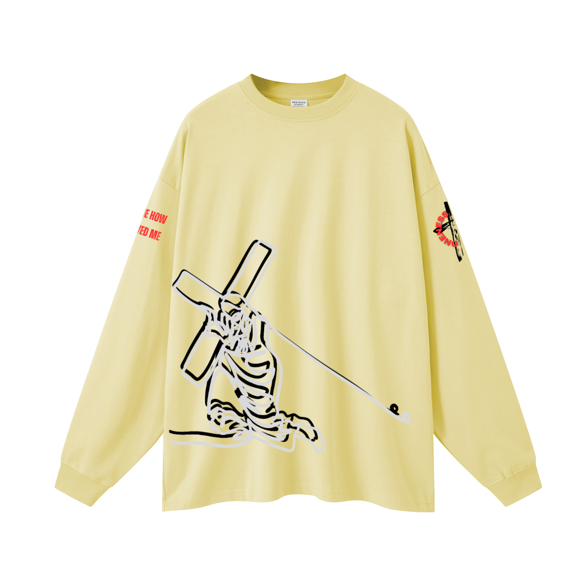 Jesus and the cross l/s
