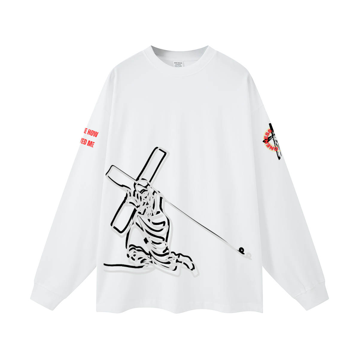 Jesus and the cross l/s