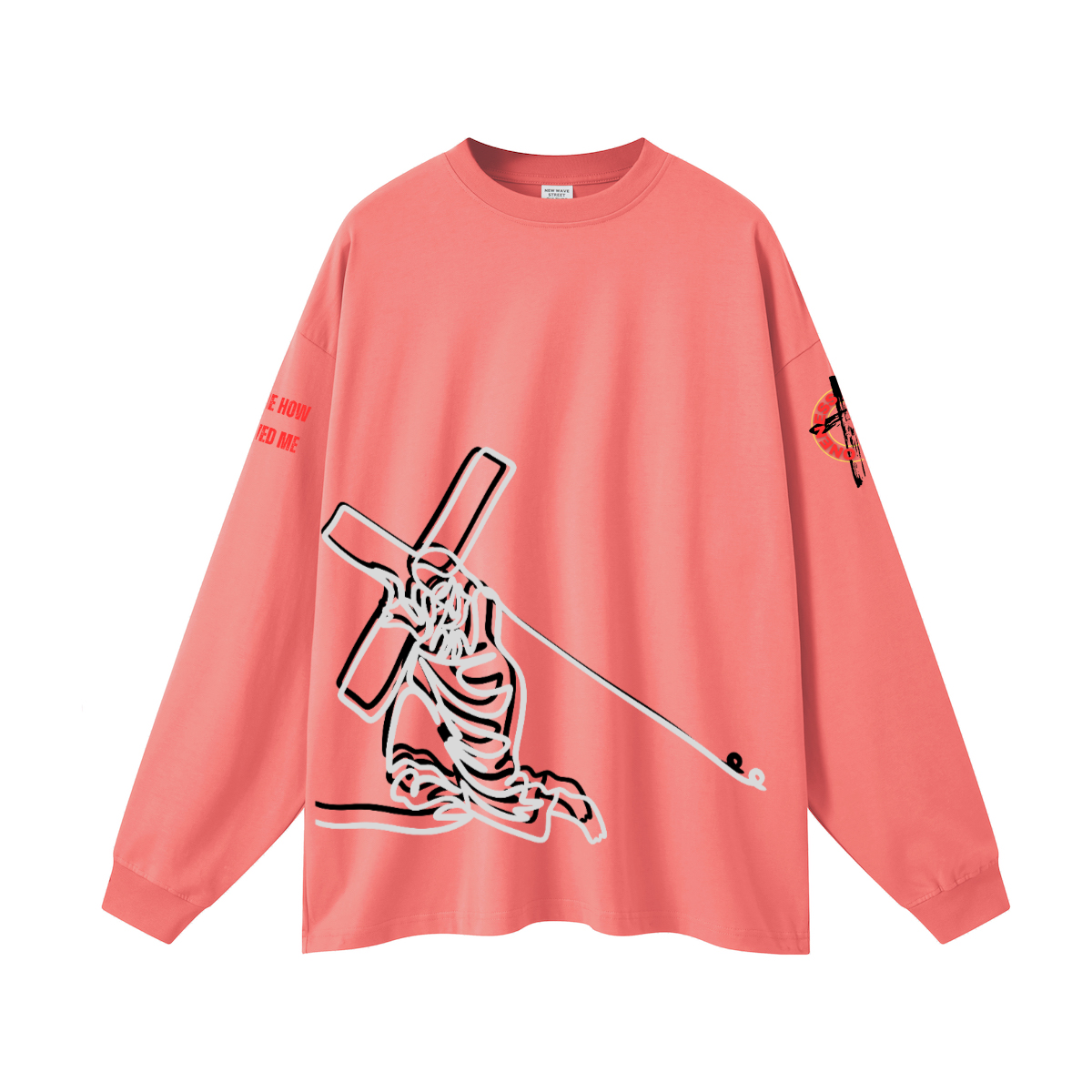 Jesus and the cross l/s