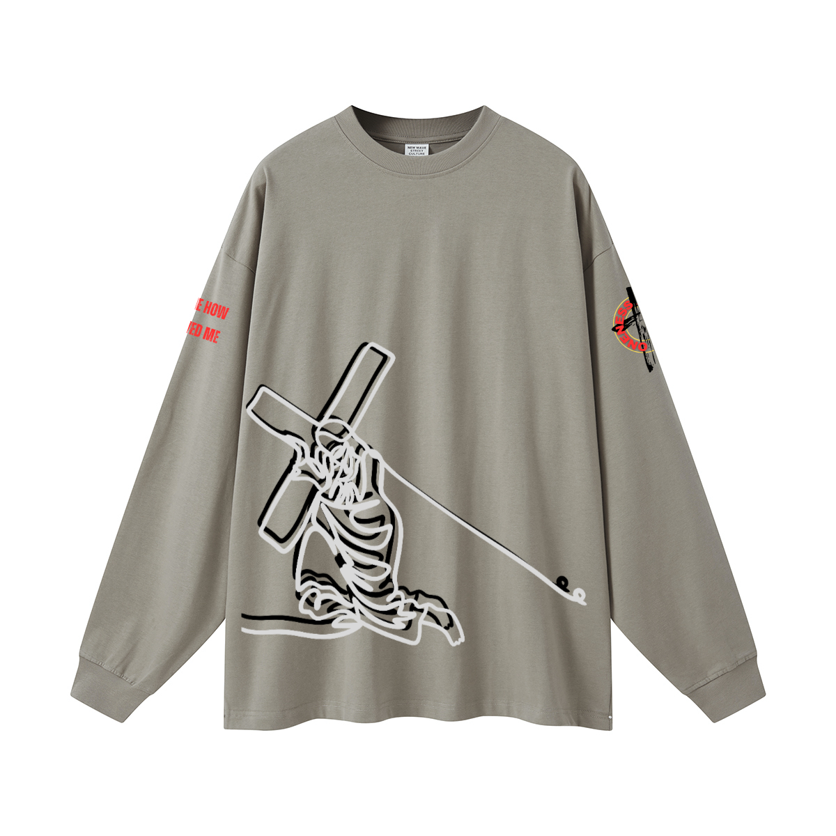 Jesus and the cross l/s