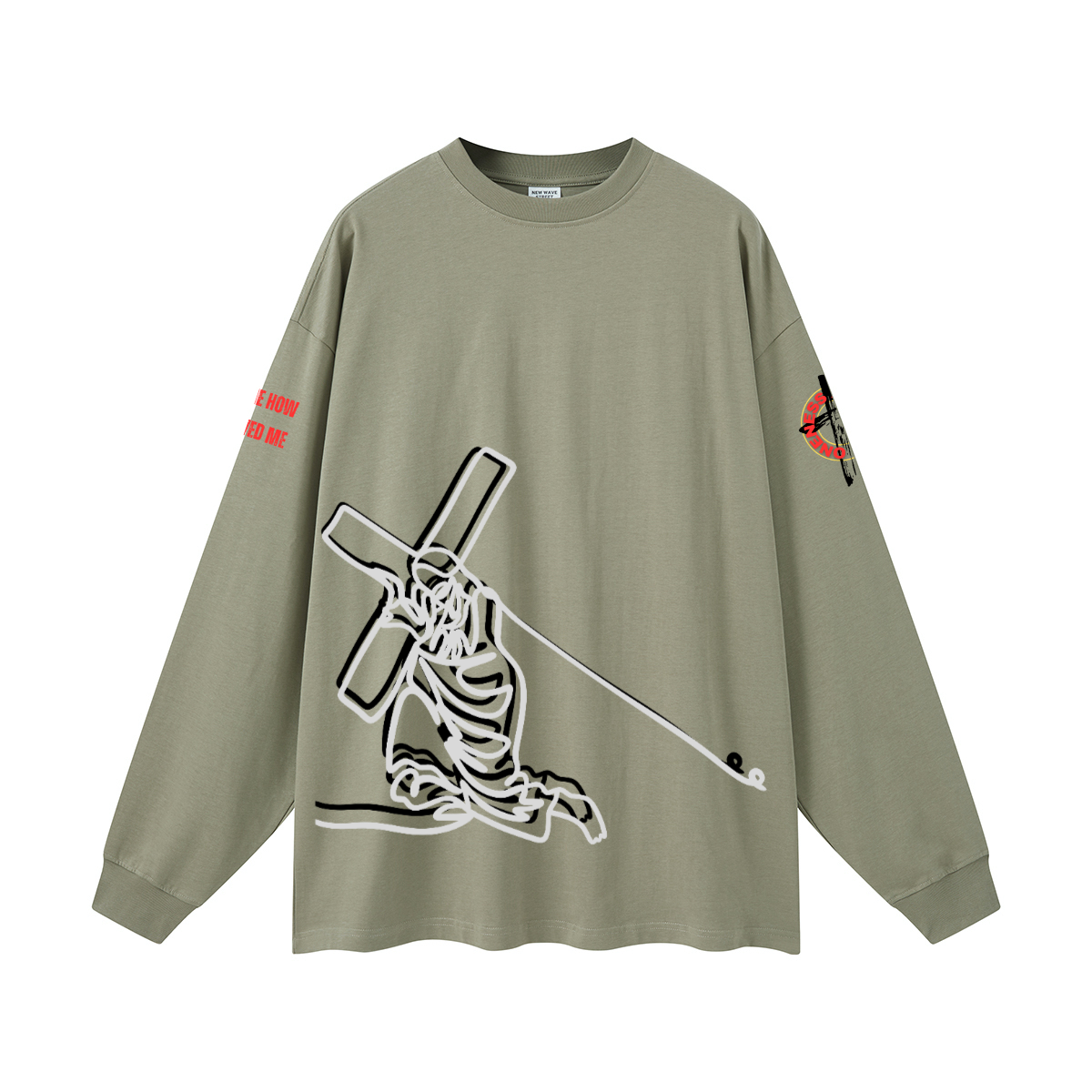 Jesus and the cross l/s
