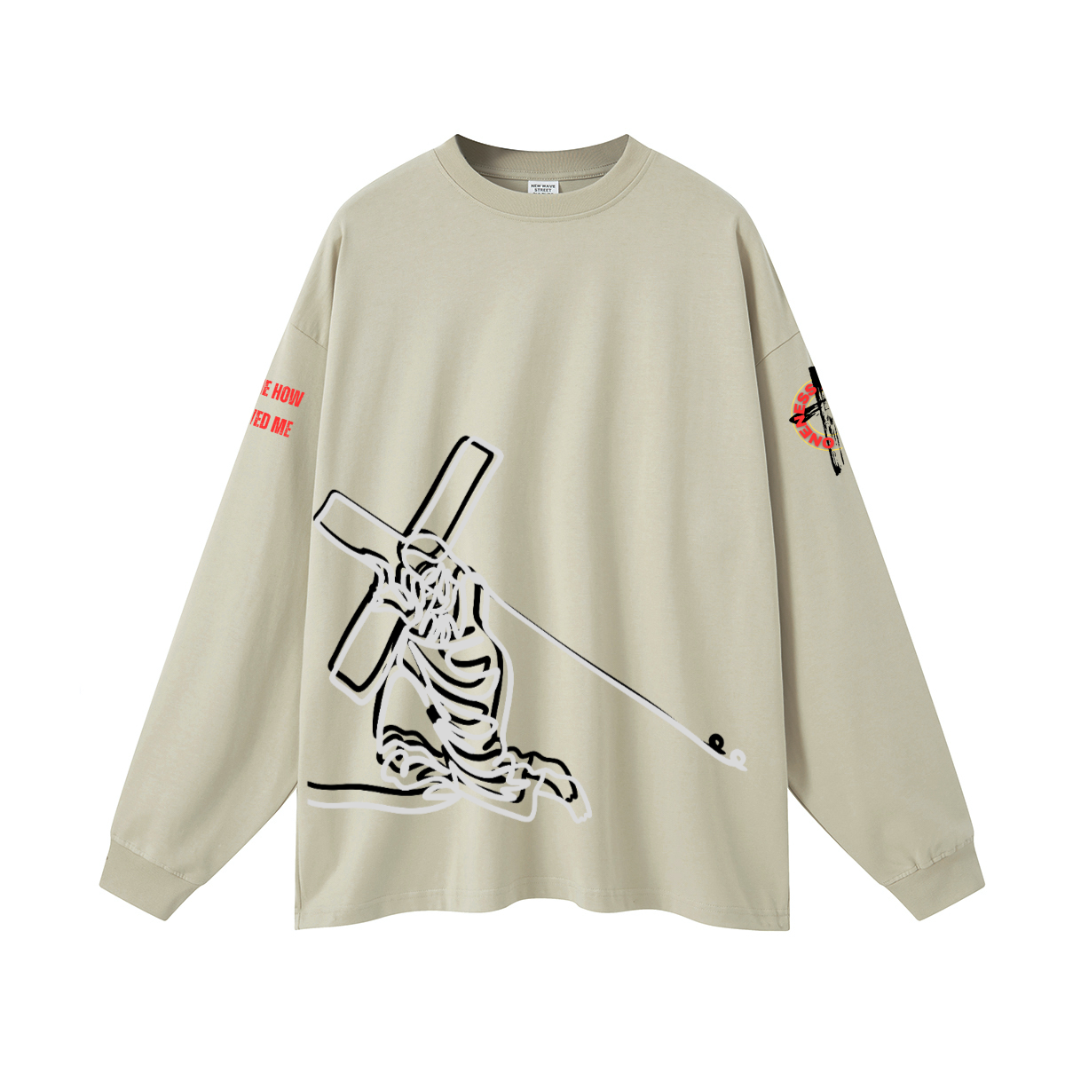 Jesus and the cross l/s