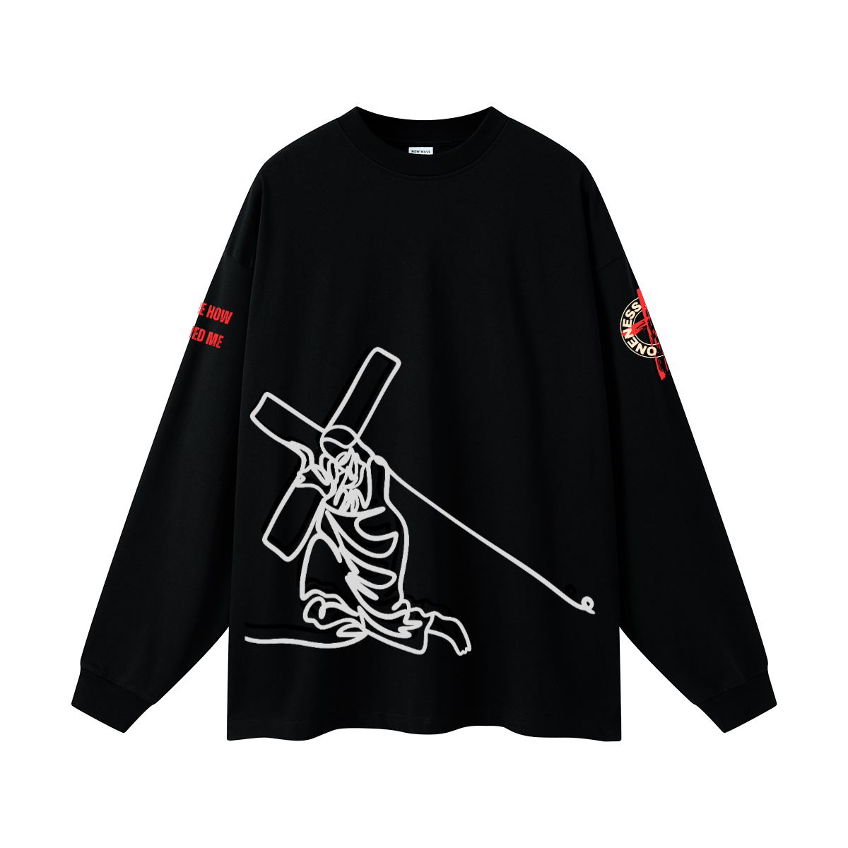 Jesus and the cross l/s