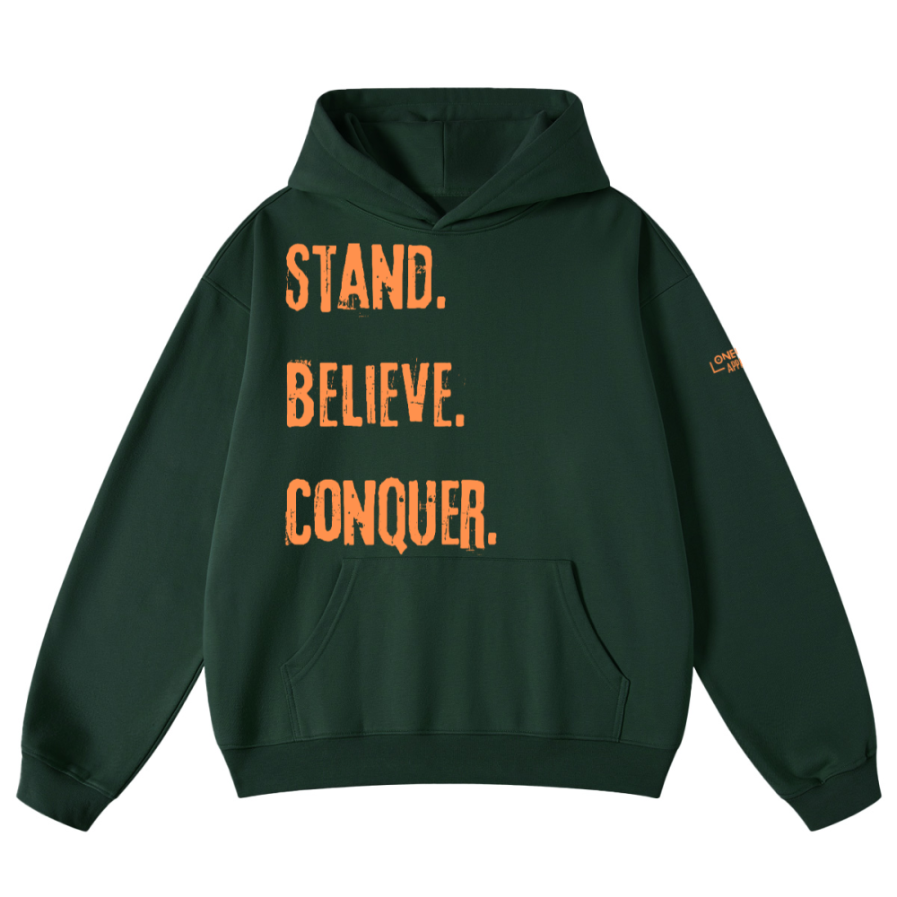When Faith Stands Looped Hoodie