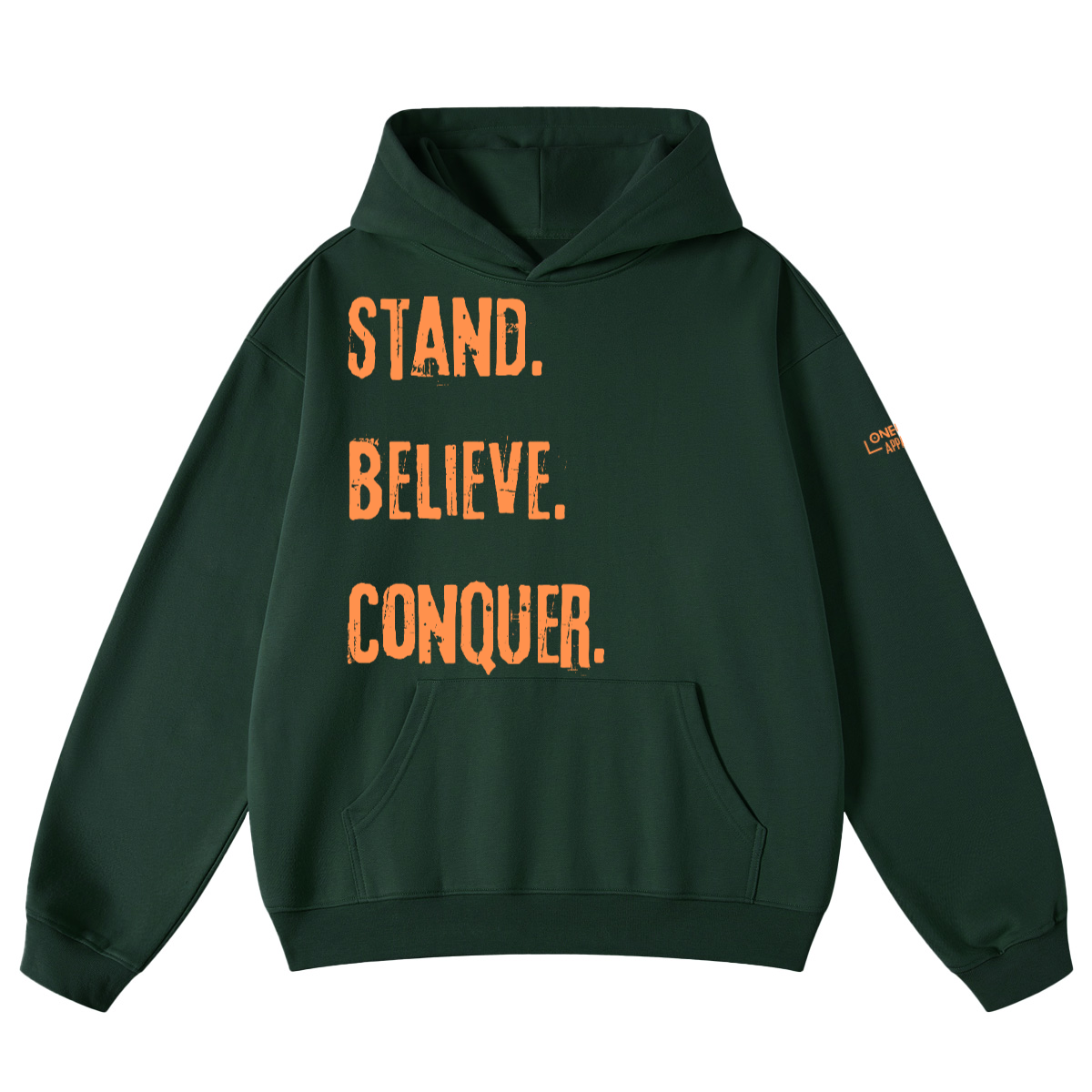 When Faith Stands Looped Hoodie