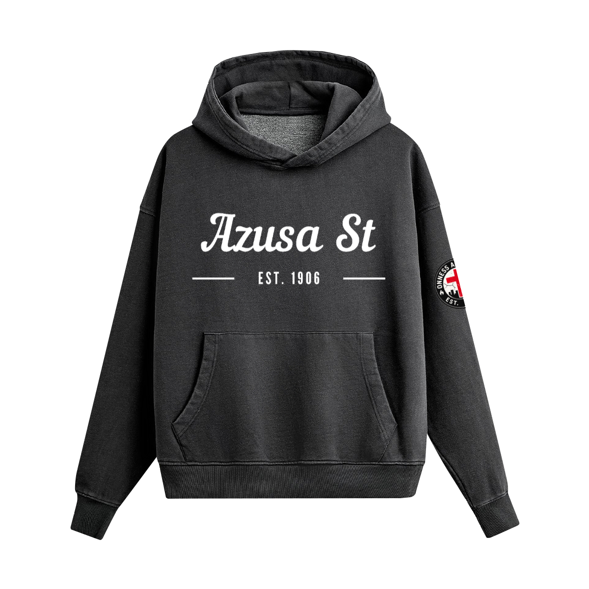 Azusa St. Heavyweight Washed Boxy Hoodie