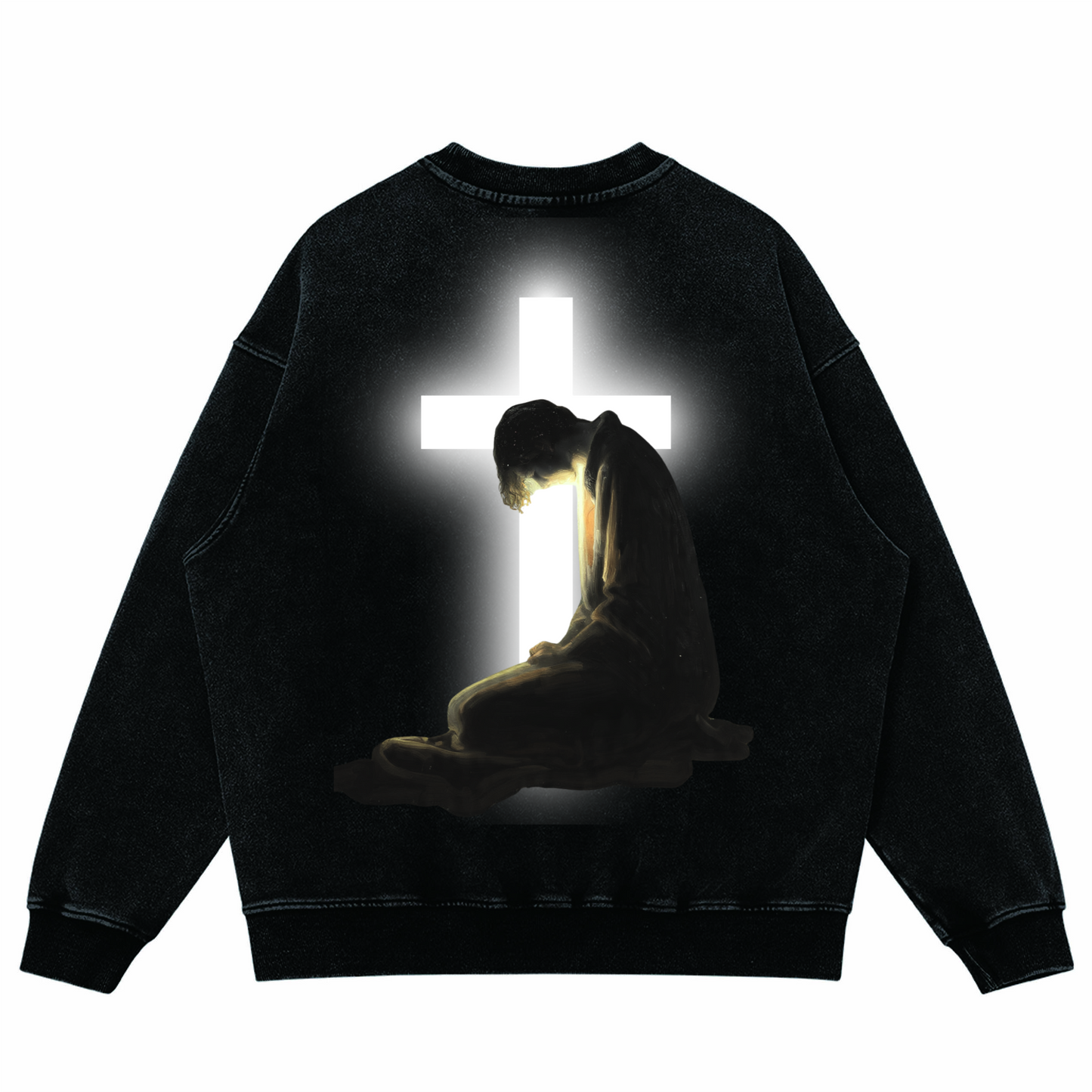 I Must Die Daily/ Oversized Faded Sweatshirt