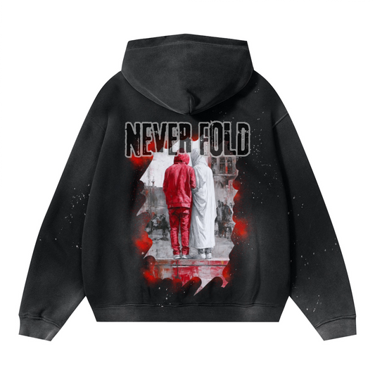 Never Fold/ Vintage Wash Hoodie