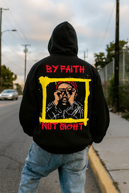 By Faith Super Heavyweight Oversized Retro Hoodie