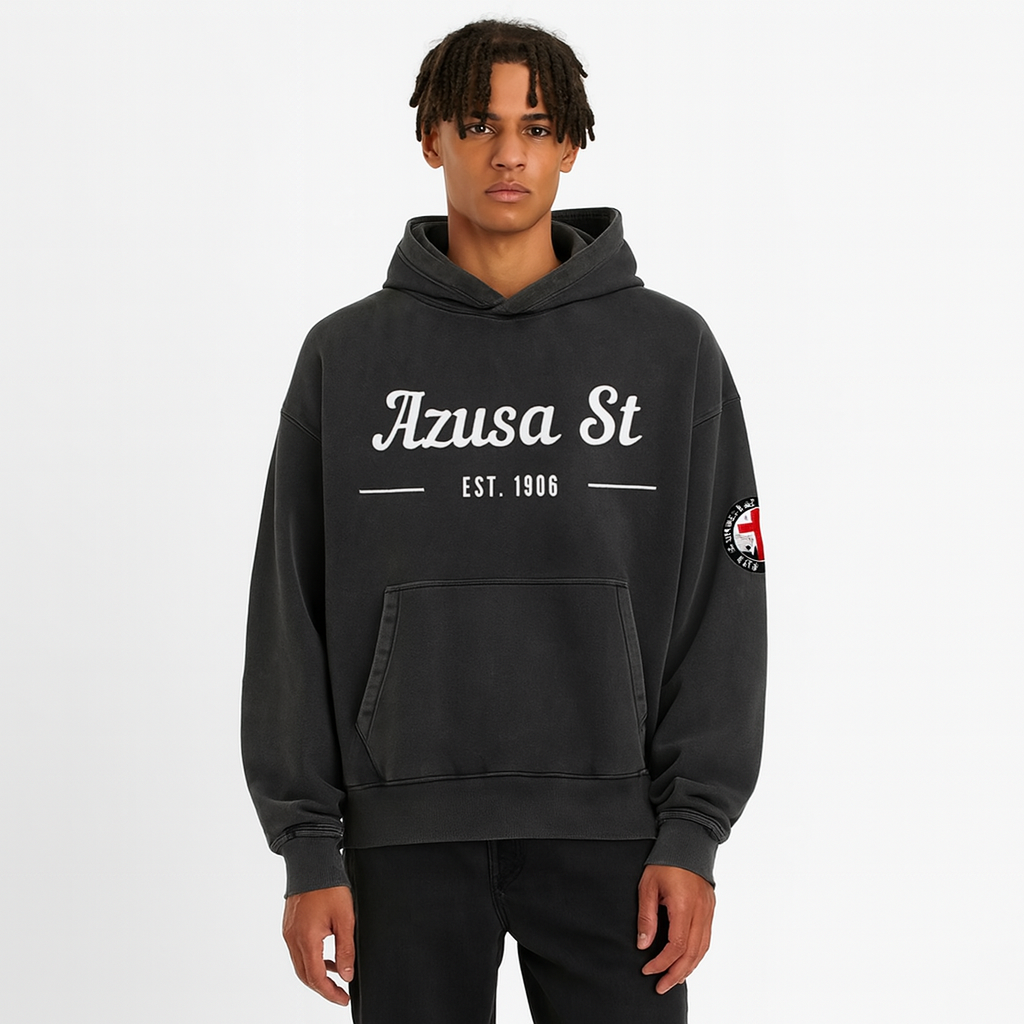 Azusa St. Heavyweight Washed Boxy Hoodie