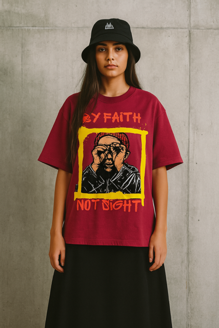 By Faith Not Sight/ Tie Dye Loose T-shirt
