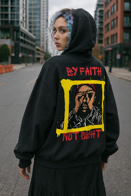 By Faith Super Heavyweight Oversized Retro Hoodie