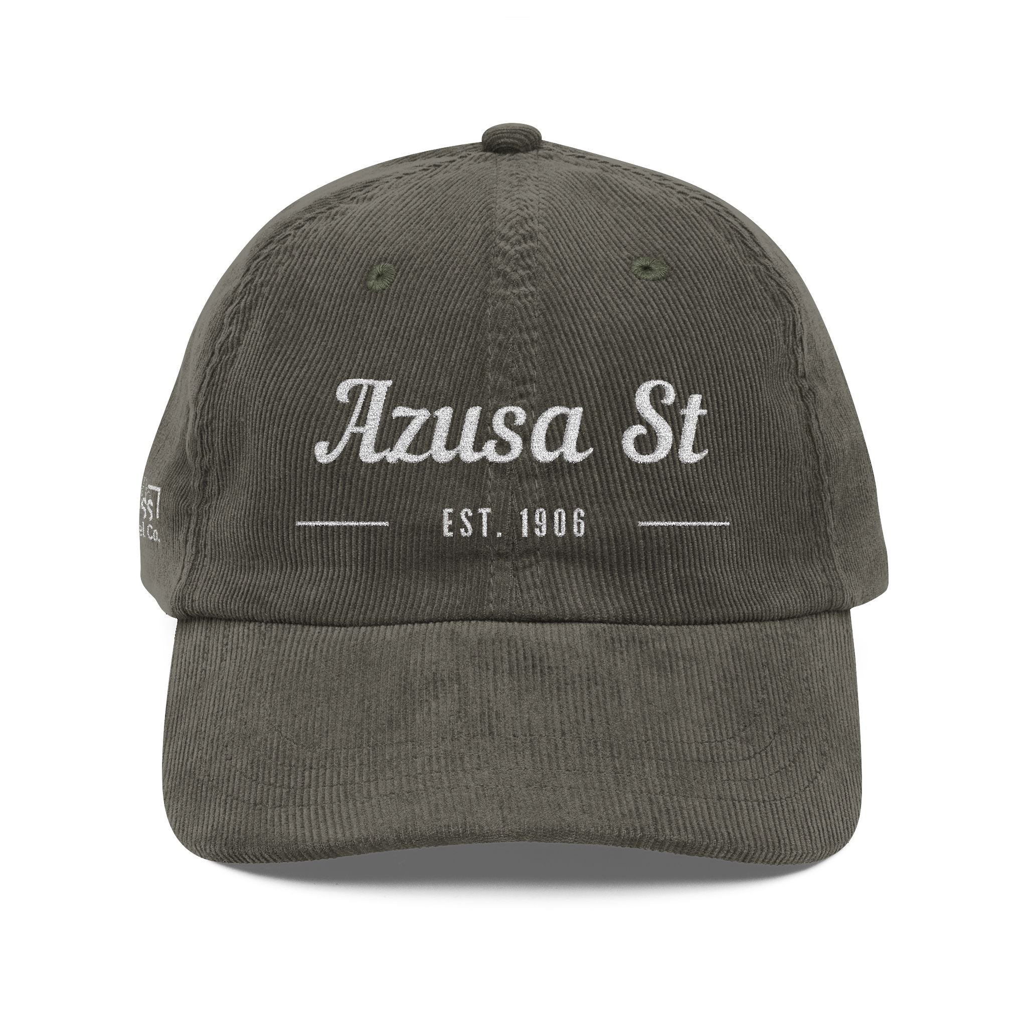 Azusa Street/ Vintage Embroidered Corduroy Hat
