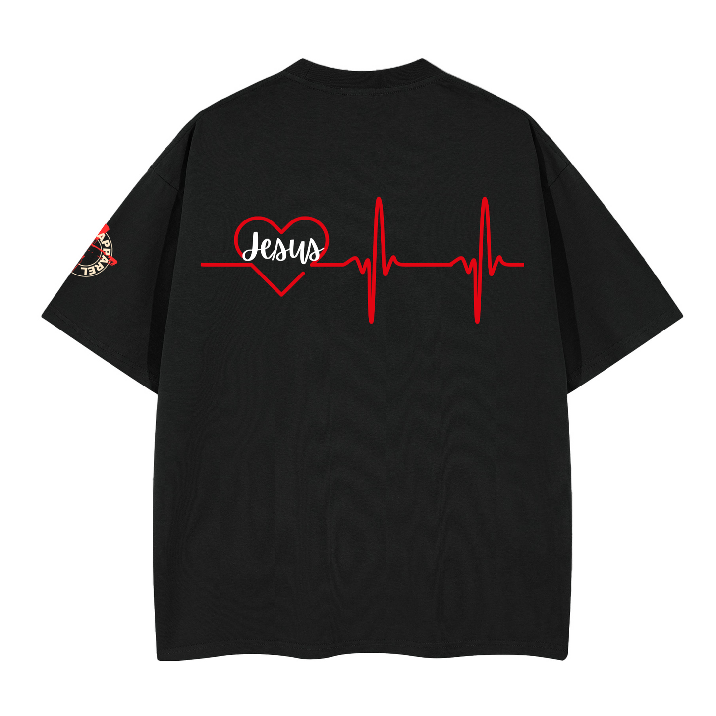 Jesus Heart Beat/ Loose Boxy T-shirt