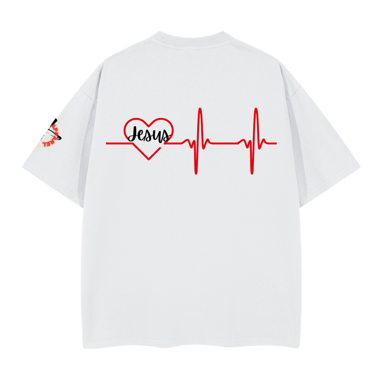 Jesus Heart Beat/ Loose Boxy T-shirt