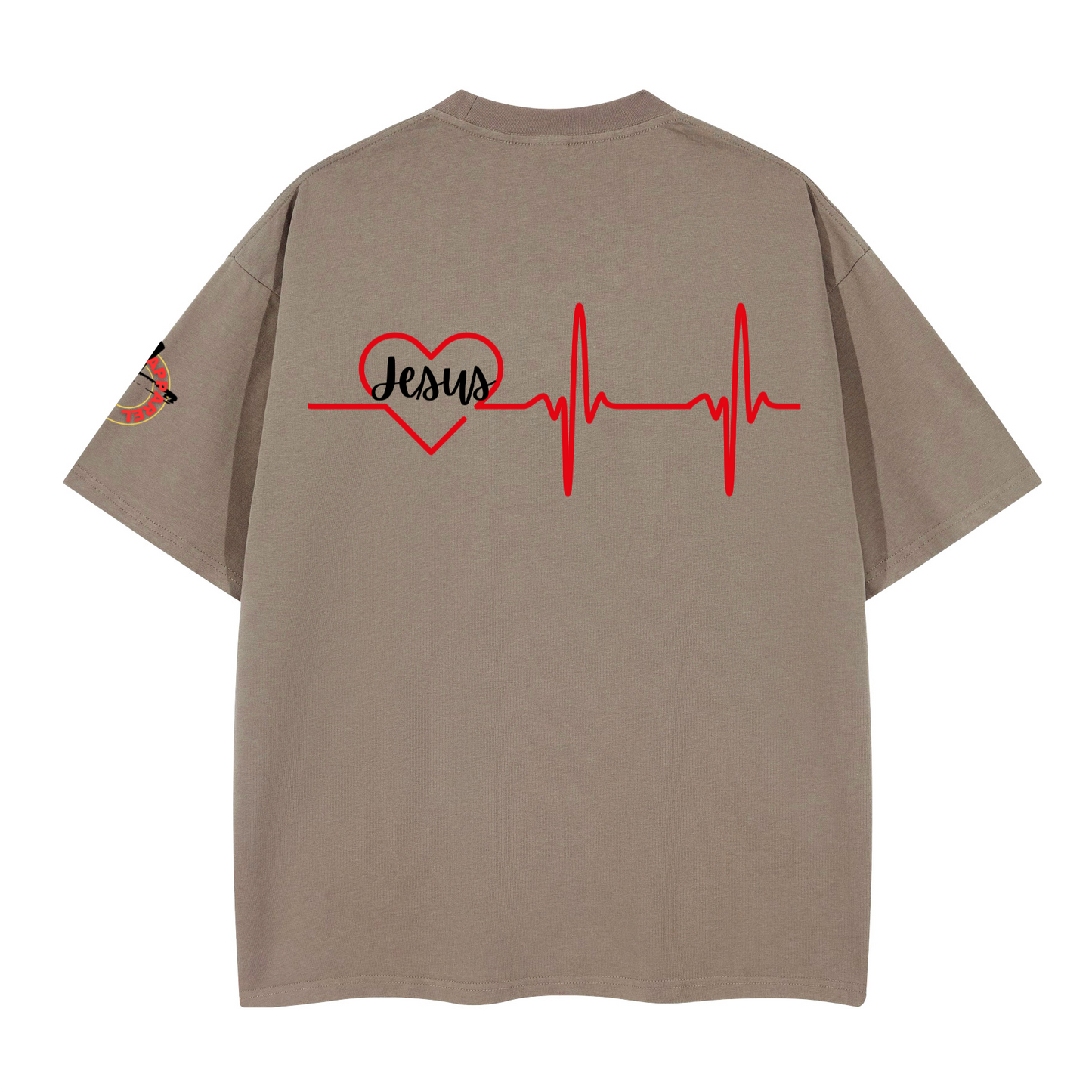 Jesus Heart Beat/ Loose Boxy T-shirt