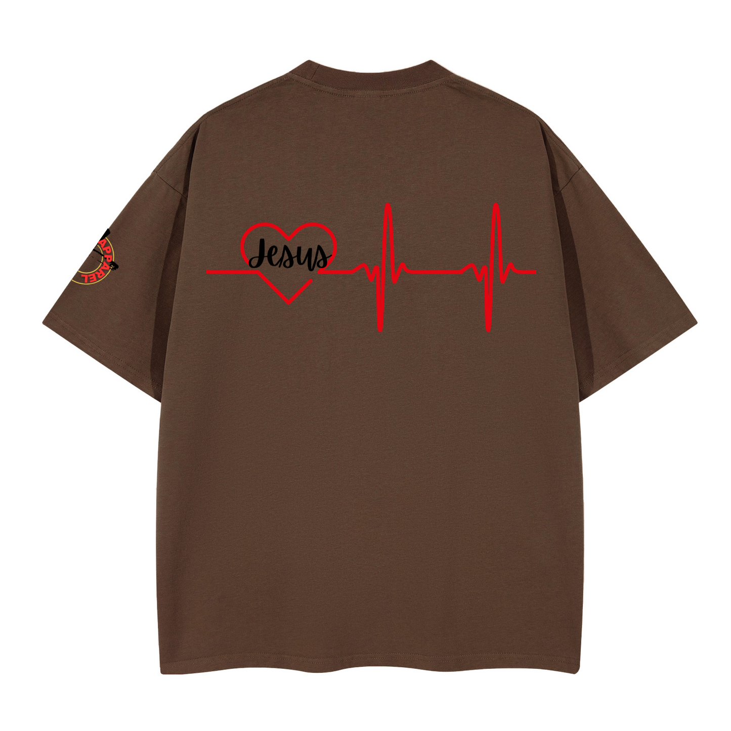 Jesus Heart Beat/ Loose Boxy T-shirt
