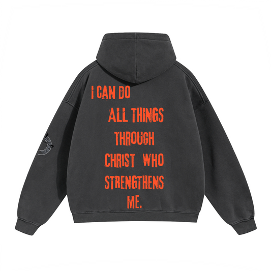 PHIL 4:13/ Oversize Boxy hoodie