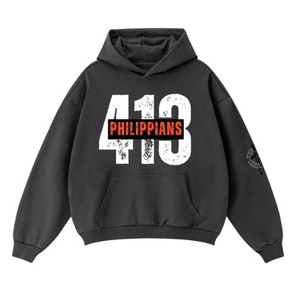 PHIL 4:13/ Oversize Boxy hoodie