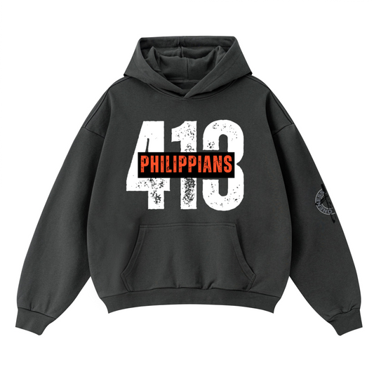 PHIL 4:13/ Oversize Boxy hoodie