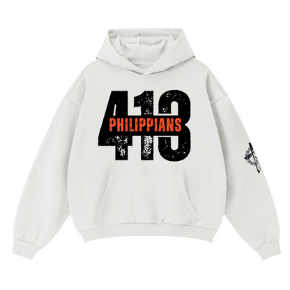 PHIL 4:13/ Oversize Boxy hoodie
