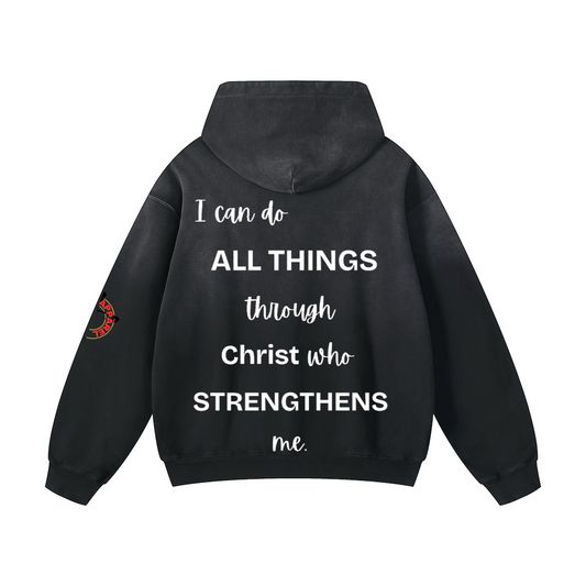 Philippians 4:13/ Oversize Boxy Hoodie