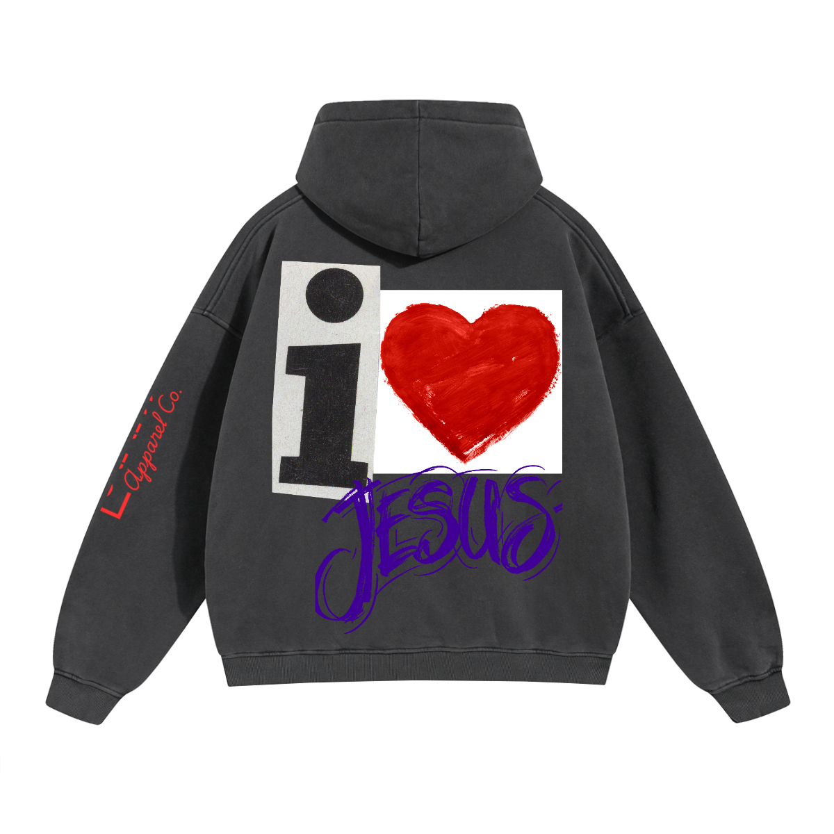 I Love Jesus/ Oversize Boxy Hoodie