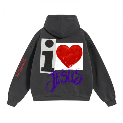 I Love Jesus/ Oversize Boxy Hoodie