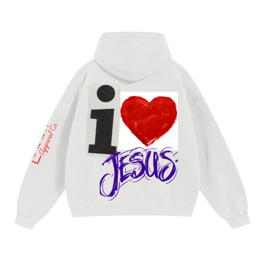 I Love Jesus/ Oversize Boxy Hoodie
