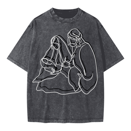 Mary & Joseph Oversized Snow Wash T-shirt