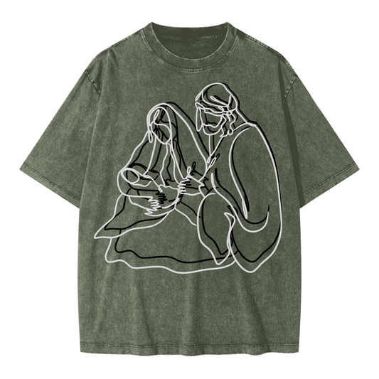 Mary & Joseph Oversized Snow Wash T-shirt