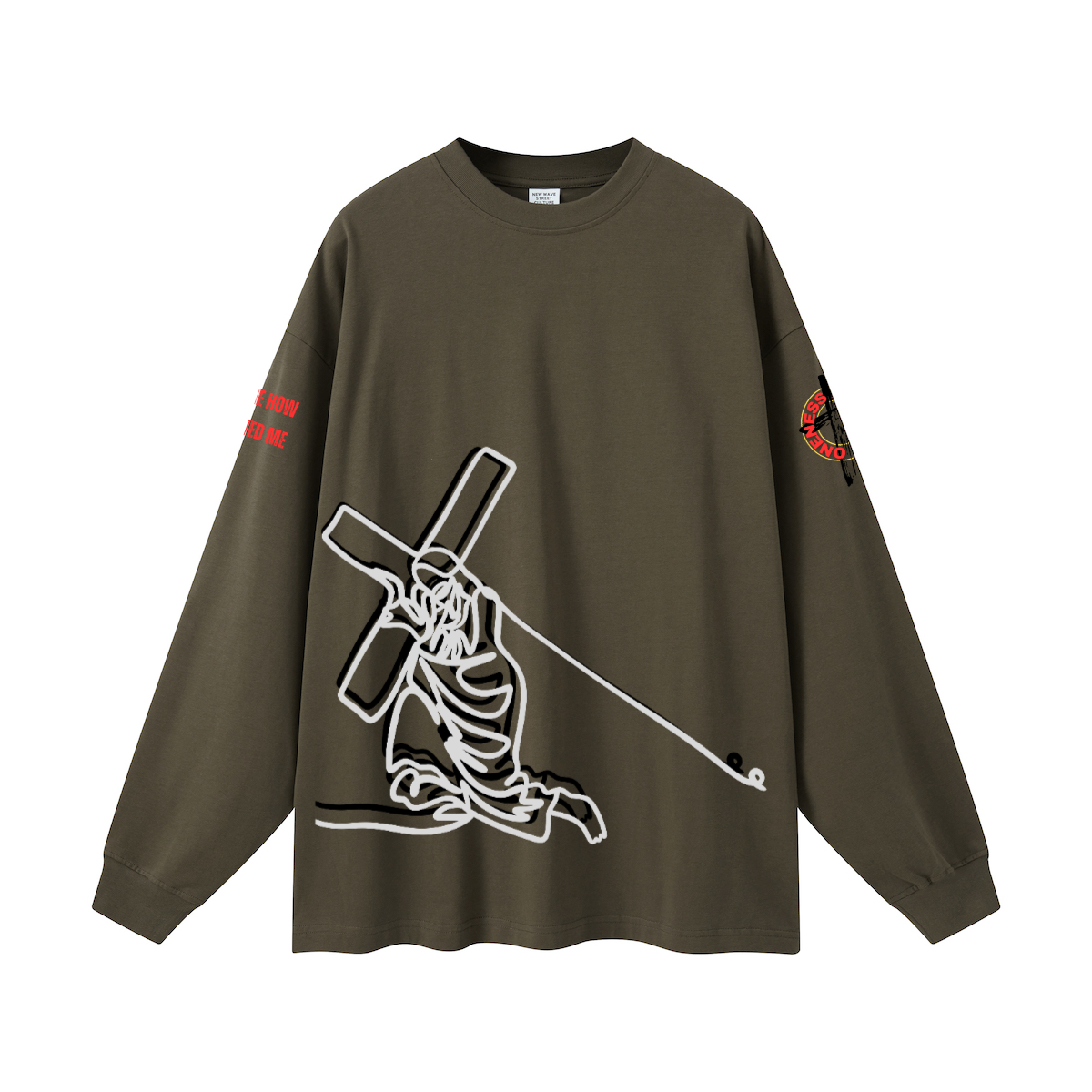 Jesus and the cross l/s