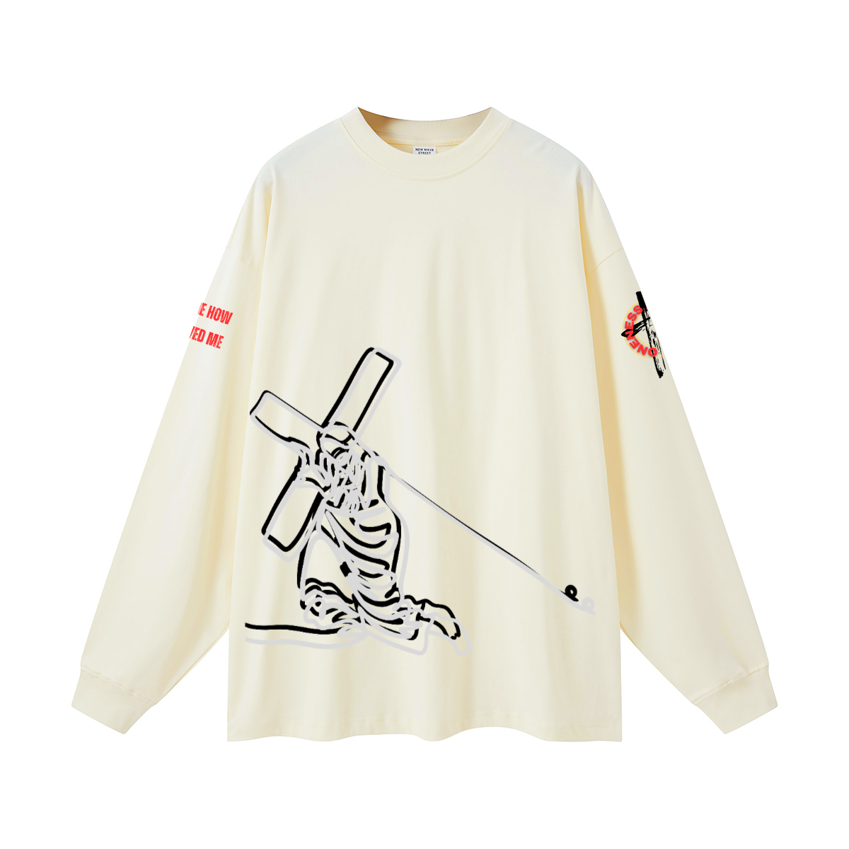 Jesus and the cross l/s