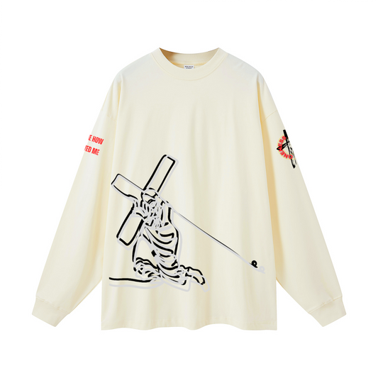 Jesus and the cross l/s