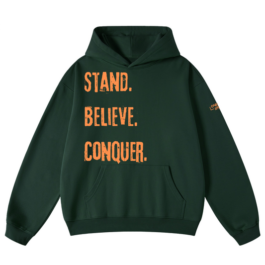 When Faith Stands Looped Hoodie