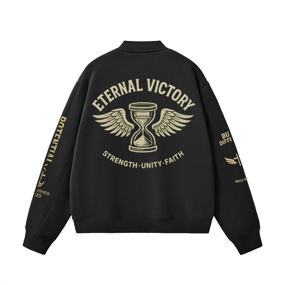 Built Different Fleece Baseball Jacket