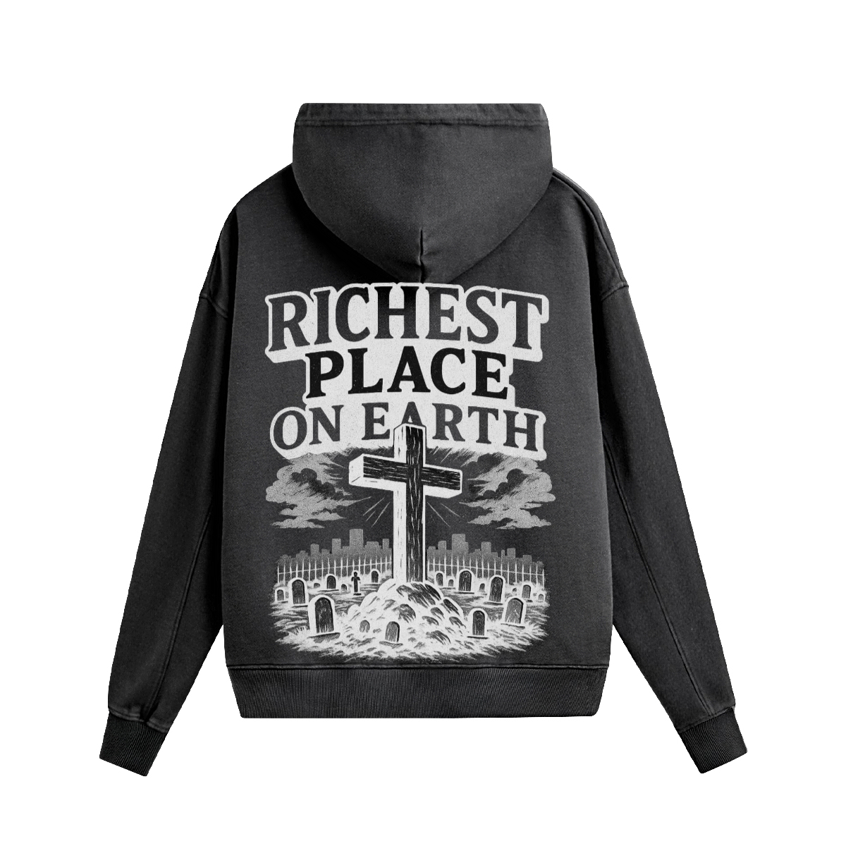 Unrealized Potential: Heavyweight Washed Boxy Hoodie