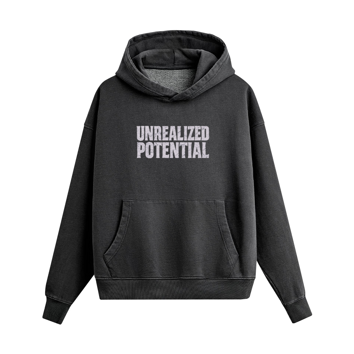 Unrealized Potential: Heavyweight Washed Boxy Hoodie
