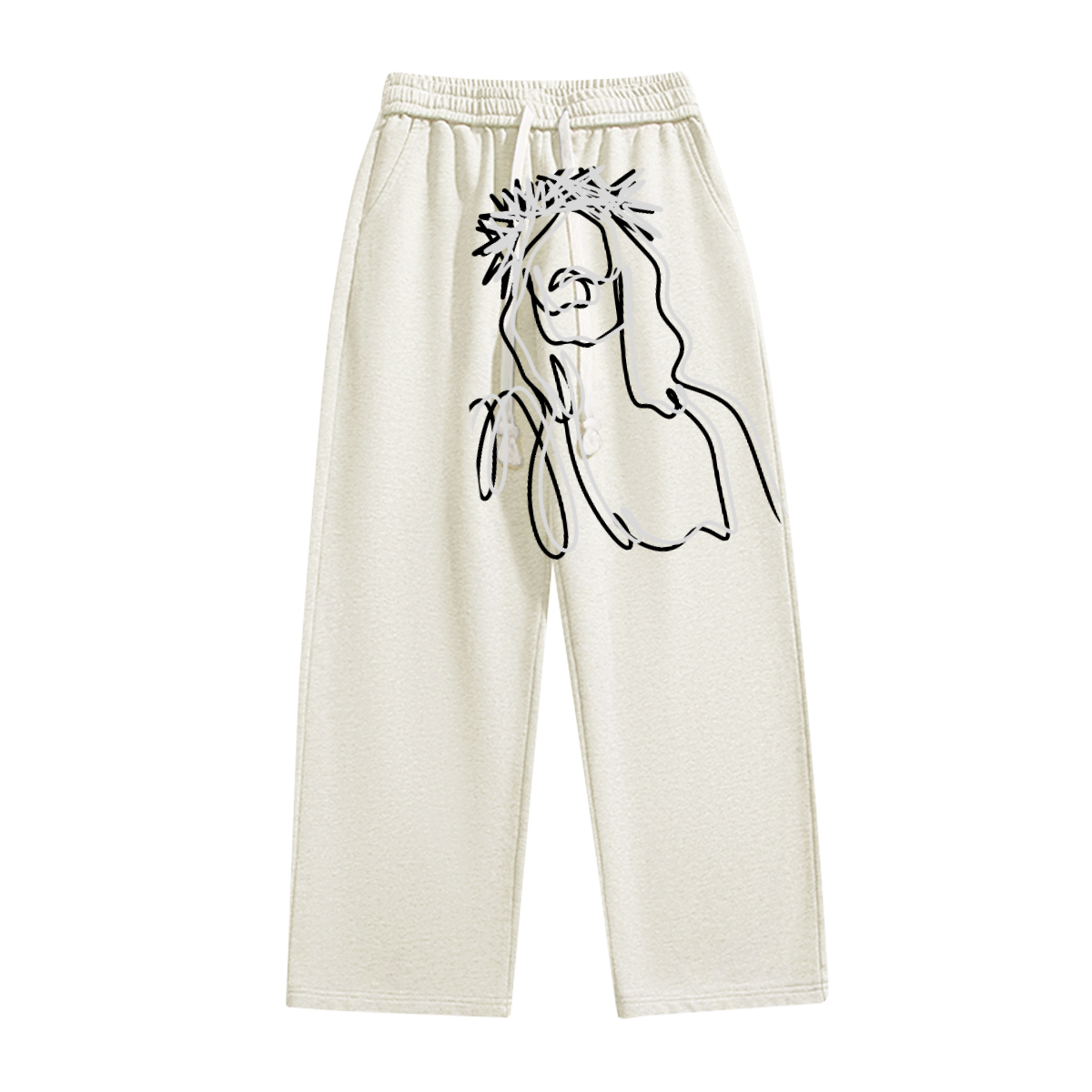 Jesus sketch sweatpants