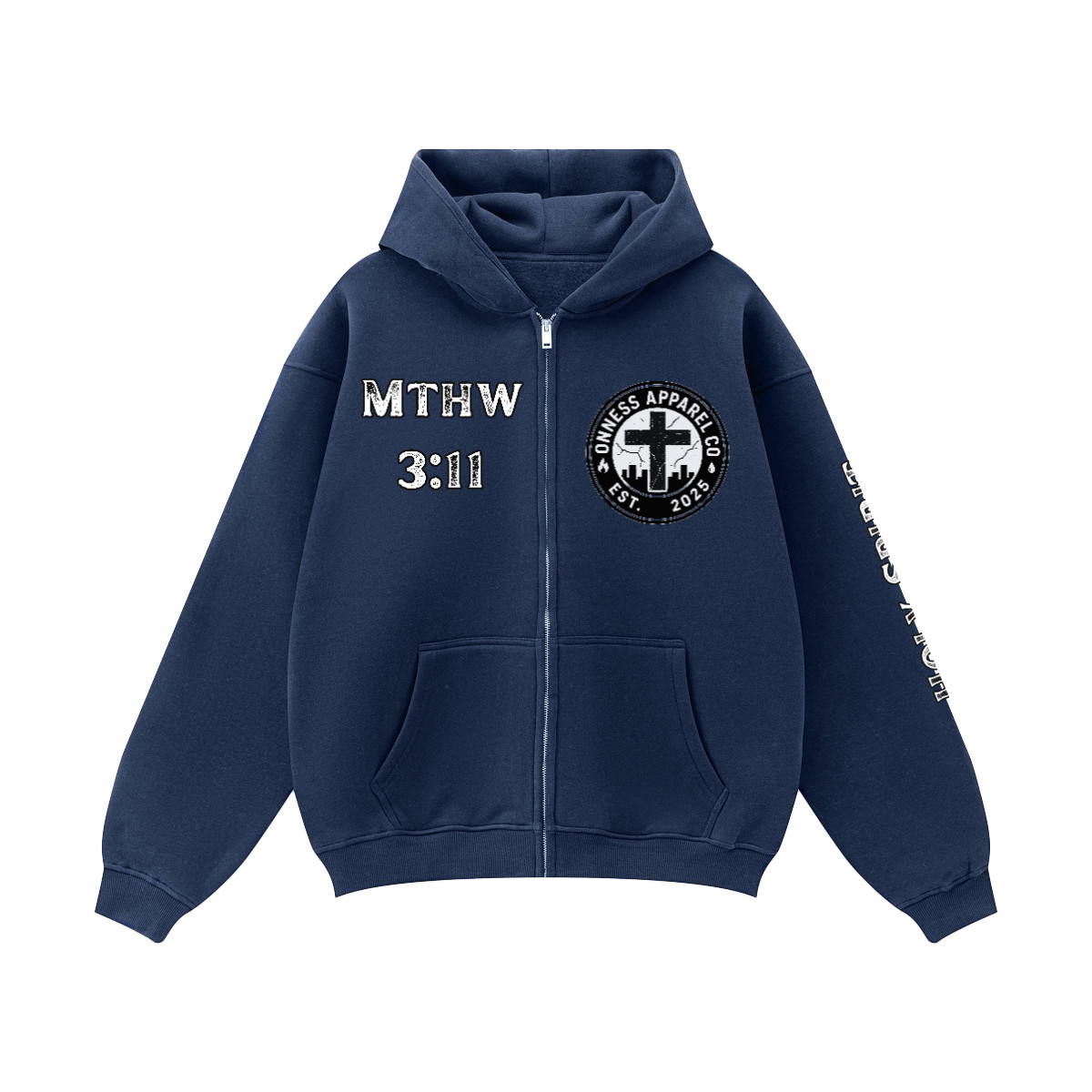 Holy Spirit/ Zip-up Oversized Hoodie