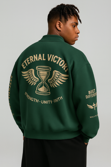 Built Different Fleece Baseball Jacket