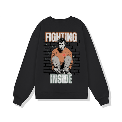 Fighting Inside/ Oversized Sweatshirt