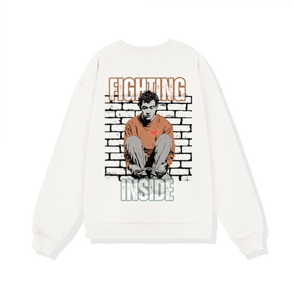 Fighting Inside/ Oversized Sweatshirt