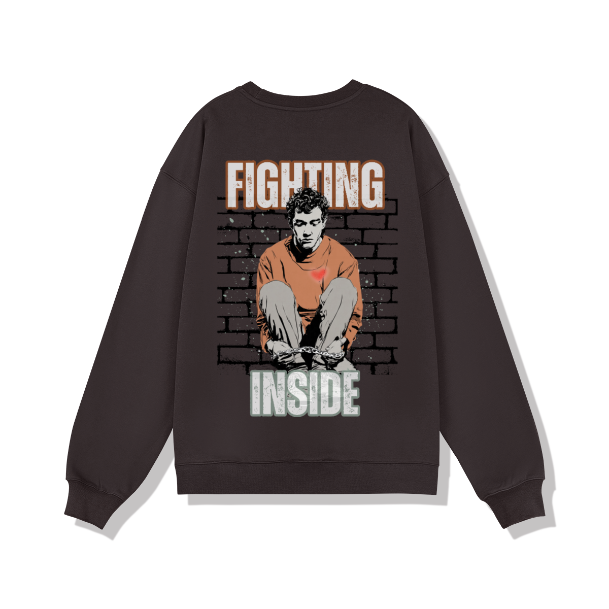 Fighting Inside/ Oversized Sweatshirt